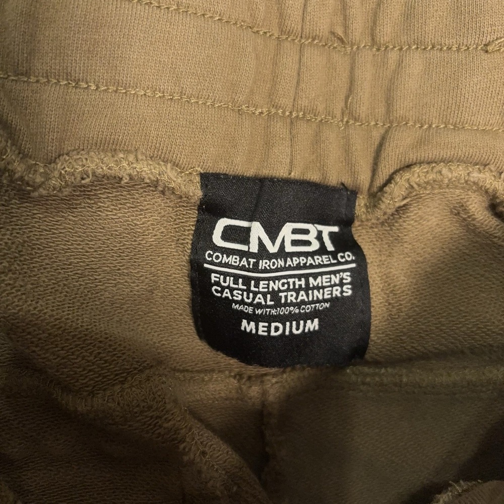 CMBT Combat Iron Apparel Co. Training Joggers Mens Sz M Coyote Brown Adj‎ Length - Picture 5 of 11